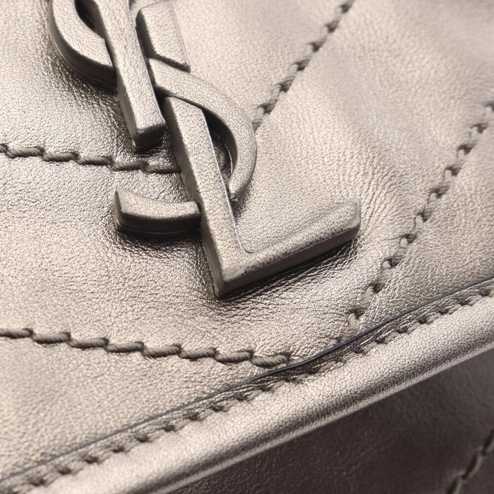 Saint Laurent Paris Niki Baby Shoulder Bag Leather Gray - Picture 6 of 6